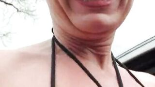 Milf Julie naked outdoors - 12 image