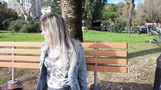 Romantic walk with remote controled vibrator in my pussy