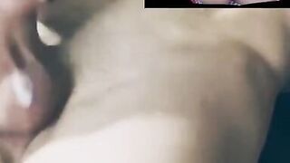 Cum tribute on my sexy aunty pussy I can't control my voice loudly.