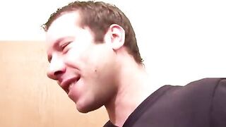 Shy German MILF Getting Sprayed with Warm Cum