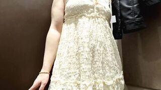 ElsaRixterXXX. Trying on a yellow dress for summer walks without wearing any underwear. - 13 image