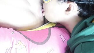 I got licked and screamed so loud that I peed my pants in the room.