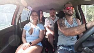 Ted hitched a ride with Mari and Chell and got a inexperienced girl in the back seat - Candy Debby