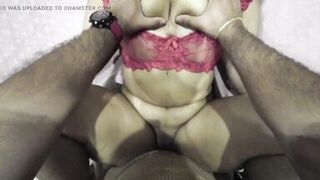 Beautiful Colombian with a big natural ass is fucked in doggy position