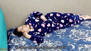 Hot Latina tired of masturbating, takes advantage of a friend's arrival and gives him a really good blowjob so he can fuck her - SPANISH PORN - 2 image