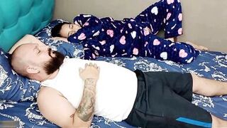 Hot Latina tired of masturbating, takes advantage of a friend's arrival and gives him a really good blowjob so he can fuck her - SPANISH PORN - 3 image