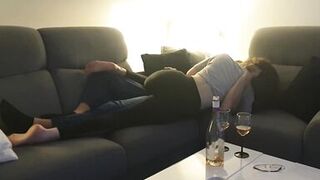 Fun making out - foreplay session with my lover, before sex ... with hubby filming us