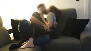 Fun making out - foreplay session with my lover, before sex ... with hubby filming us