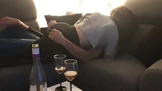 Fun making out - foreplay session with my lover, before sex ... with hubby filming us