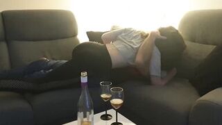 Fun making out - foreplay session with my lover, before sex ... with hubby filming us