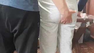 Fucked a village neighbor with a hairy pussy