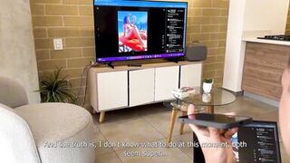 Curvy Latina Carla Morelli & Naty Delgado get down and dirty with a huge cock in POV