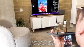 Curvy Latina Carla Morelli & Naty Delgado get down and dirty with a huge cock in POV