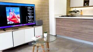 Curvy Latina Carla Morelli & Naty Delgado get down and dirty with a huge cock in POV