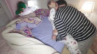 Chubby Big Booty and FatJhon share their wives in a steamy homemade sex tape