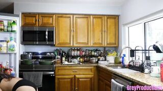 Step-dad's huge cock gets stuffed with cum by Natasha and Michael's perfect asses