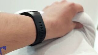 AlinaVelvet, the curvy Latina MILF, pleasures herself before riding Dante's hard cock & taking a hot load in her mouth