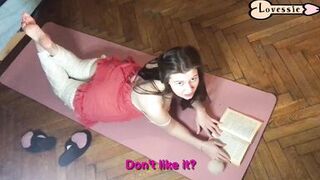 Real Russian MILF Avocado and Lovessie's hot homemade video featuring a dress-clad brunette and her natural tits - 10 image