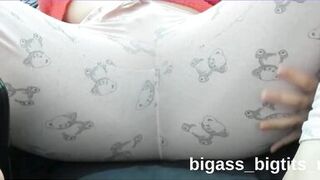 Watch this curvy MILF get naughty with her curvy body and hot body in PAJAMAS solo video