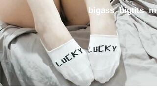 Watch bigass_bigtits_milf's kinky sock fetish with her favorite pair of Ankle socks, feet, and feet fetish! - 12 image