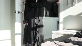August's perfect tits and ass take a pounding in POV while wearing stockings - 1 image