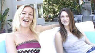 Watch Shae Snow & Shakira go wild as they tongue and lick each other's wet wet pussy - 1 image