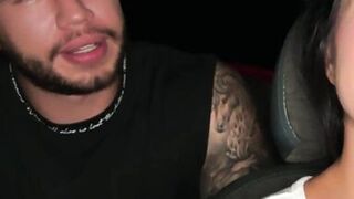 Watch Brian Evans' uncut cock slam Silvana Lee's perfect face in the car - 1 image