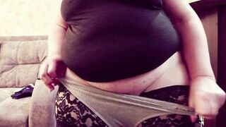 Watch curvy MILF Big Tits try on new panties & reveal her plump ass & natural tits up close - 11 image