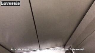 Lovessie dominates a stranger in the bathroom & swallows his load - 1 image