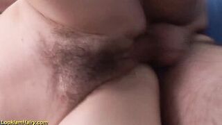 German's first deepthroat experience: A hairy amateur MILF with bushy pussy and ass - 12 image