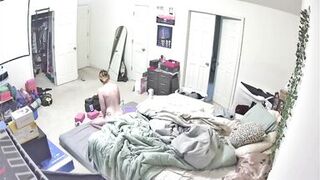 Cay Wild caught riding dildo & giving head in public bedroom - 6 image