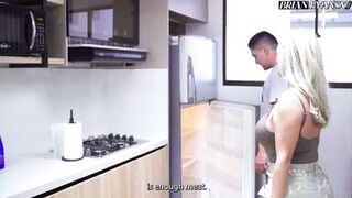 Kourtney Love & hubby team up to take on two big cocks in wild Latina threesome with Tatiana Alvarez - 3 image