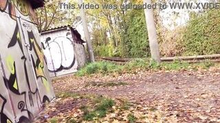 Dirty Priscilla & Andy Star take turns on a park swing in wild public sexcapade - 9 image