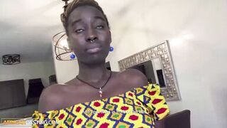 Crystal, the experienced ebony MILF begs for rough sex and swallows cum while forgetting her life at home - 12 image