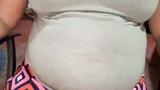 Check out curvy Asian MILF Pjuvalove1 getting her natural tits filmed on Home HD - 5 image