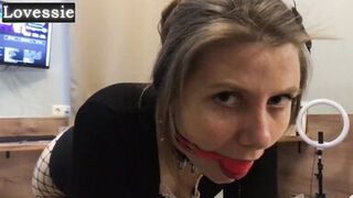 Real Avocado and Lovessie's kinky roleplay turns into a deep-throat, gagging, foot fetish adventure - 11 image