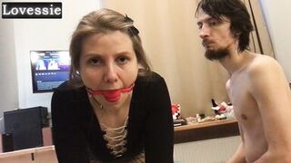 Real Avocado and Lovessie's kinky roleplay turns into a deep-throat, gagging, foot fetish adventure - 9 image