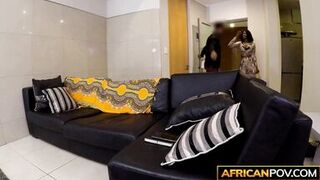 Watch Scarlet, the ebony MILF, take a hard pounding and a creamy surprise from her master - 1 image