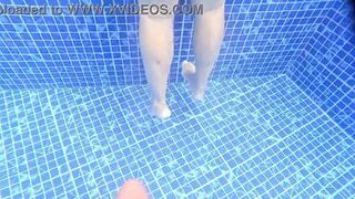 Sorprende's creamy pussy pounded hard in pool sex by Dweybigass & Alevalsex - 10 image