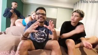 Watch Suzie Slut bang stepson hard while her cuckold hubby watches on Red! - 9 image