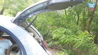 Bighook's perfect ass pounded hard by hard cock in public car ride - 1 image