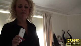 Busty British MILF gagged & deepthroated while getting throat fucked hard - 3 image