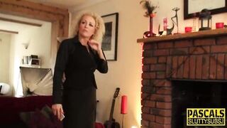 Busty British MILF gagged & deepthroated while getting throat fucked hard - 4 image