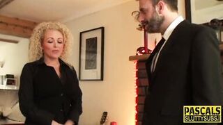Busty British MILF gagged & deepthroated while getting throat fucked hard - 5 image