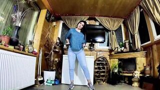 Watch MilfyCalla dominate and milk a cameltoe with her pretty face and round ass - 2 image