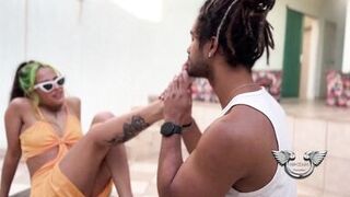 Mesquita's soft, warm feet make him cum hard with her sexy latina ass - 3 image