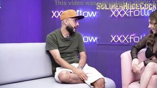 Dani Ortiz, ZamanthaLopez & soldierhugecock get wild with a massive uncut cock in a hot studio session
