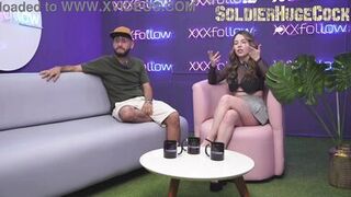 Dani Ortiz, ZamanthaLopez & soldierhugecock get wild with a massive uncut cock in a hot studio session - 8 image