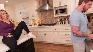 Alexa Taylor's PAWG mom can't believe how hard Steve Rickz's big cock is pounding her hard while Alexa watches in awe - 1 image
