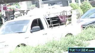 Fon & Pimp Blue picked up hot Thai MILF for steamy threesome action in Bangkok - 1 image